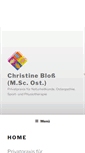 Mobile Screenshot of christine-bloss.de