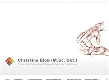 Tablet Screenshot of christine-bloss.de